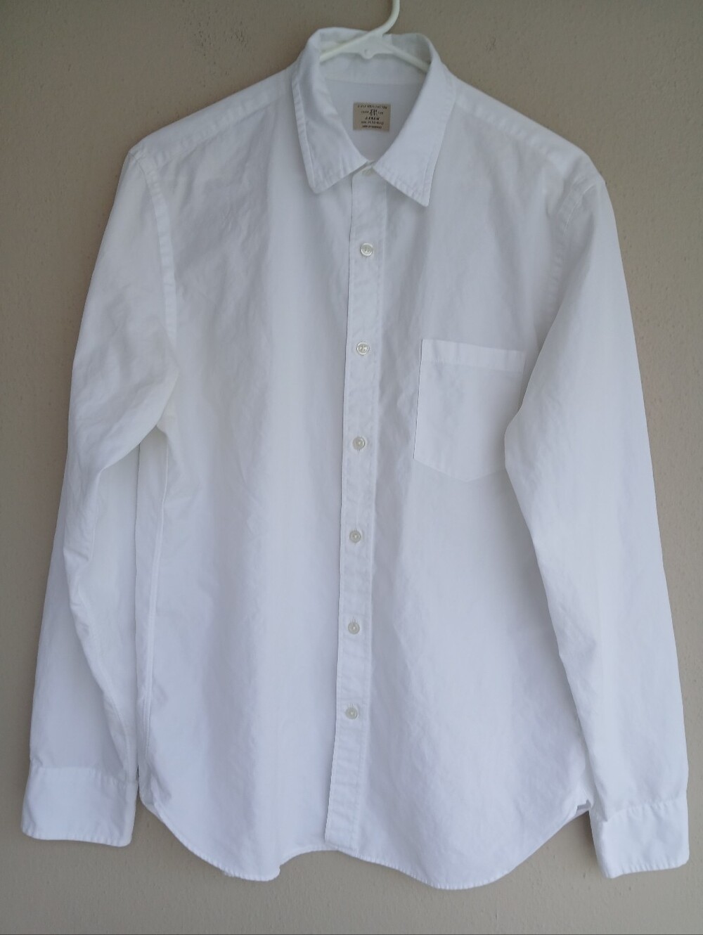 J. Crew Men’s 2-Ply Cotton Shirt Medium